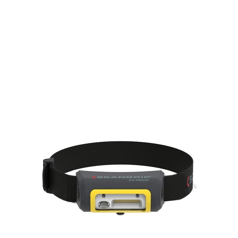 Žibintuvėlis ant galvos LED EX-VIEW USB IP65 100/200lm, Scangrip