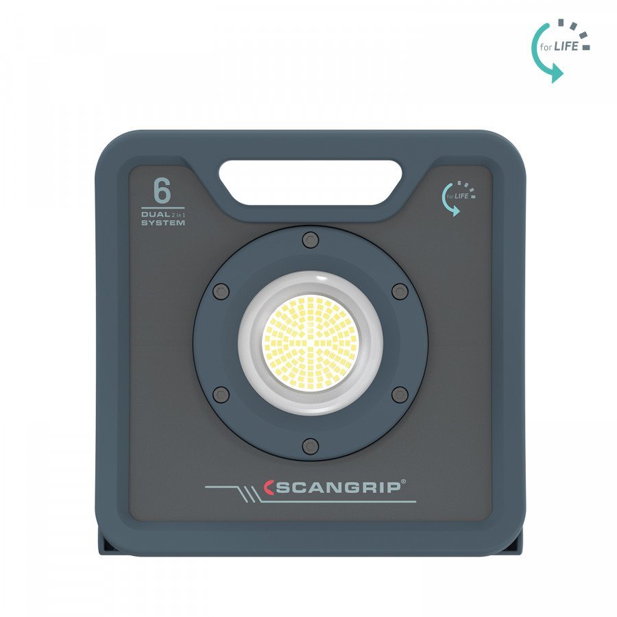 Šviestuvas LED NOVA 6K C+R +5m kabelis IP67 6000lm, Scangrip