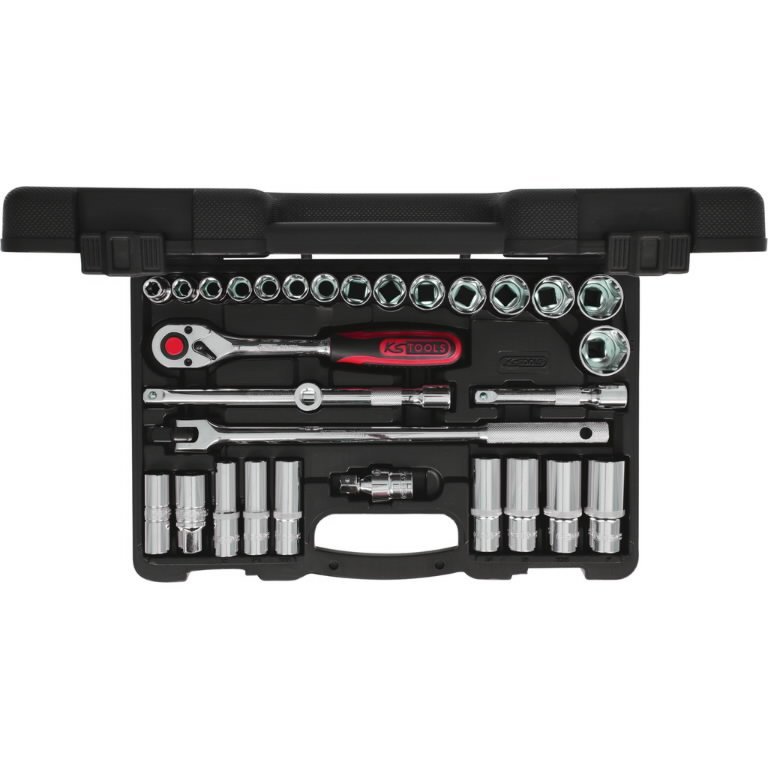 1/2″ CHROME+ galinių raktų komplektas, coliniai dydžiai 30pcs, KS Tools