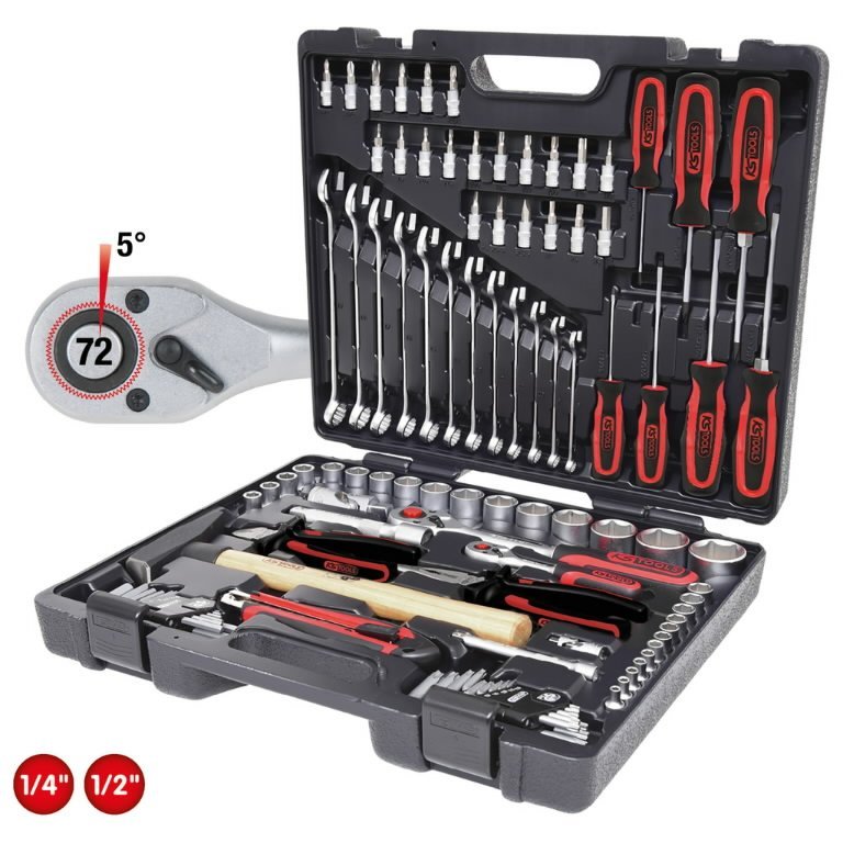 1/4″+1/2″ universalus įrankių komplektas 97pcs, KS Tools