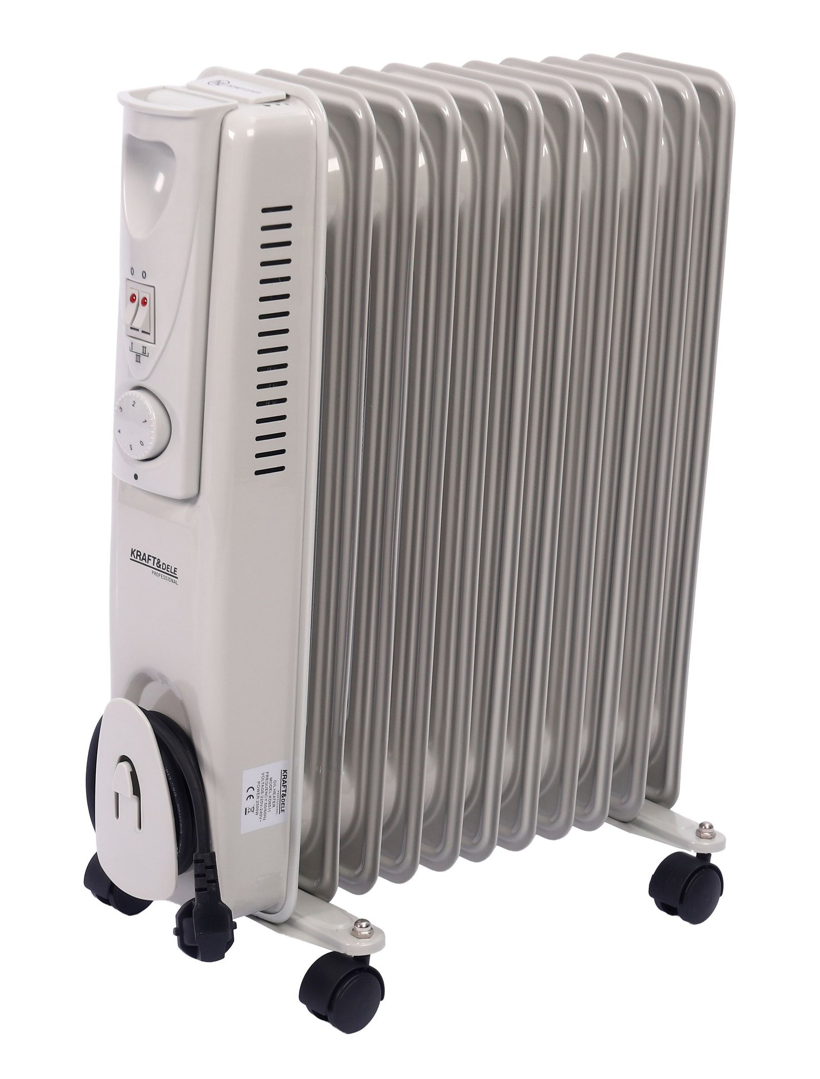 Grzejnik elektryczny olejowy 3 poziomy grzania 2500W KD6511