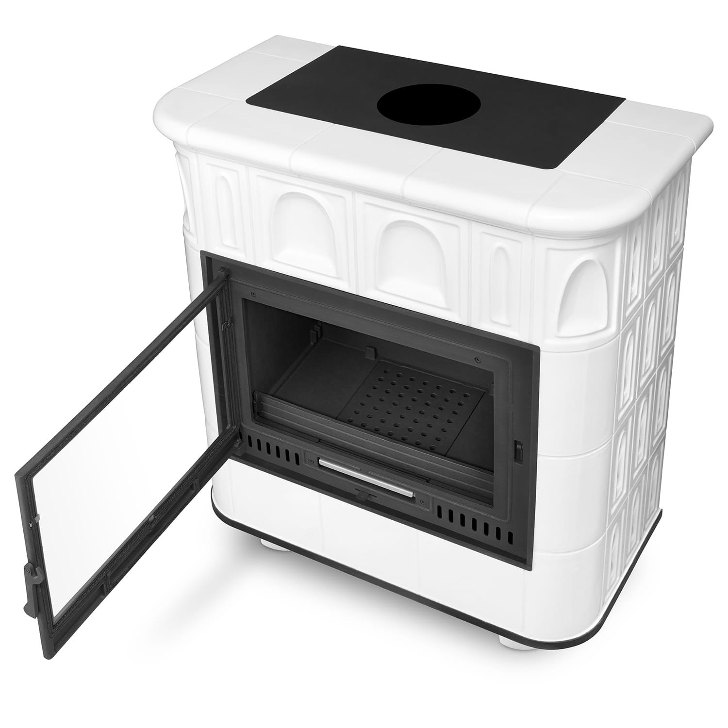 Koklinis židinys su ketaus įdėklu GRAZ (13 kW) Ne
