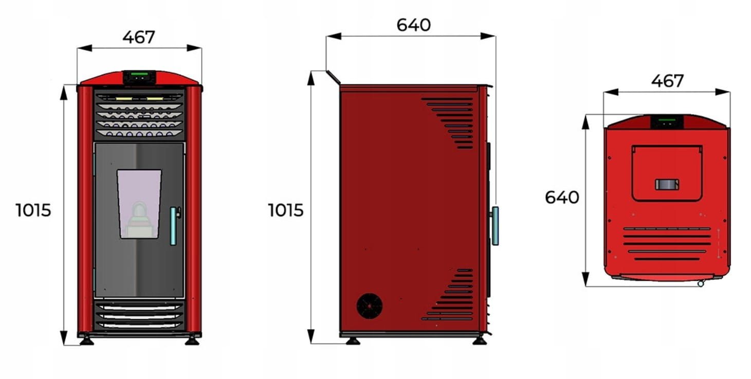 Granulinė krosnelė HELENA 8 (8 kW) Balta