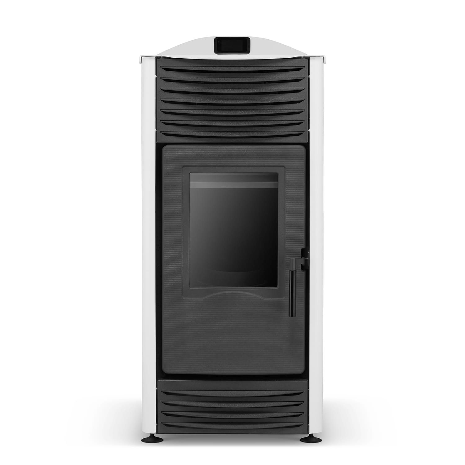 Granulinė krosnelė su vandens kontūru TOBY H 15 (4,3–14,3 kW) Juoda
