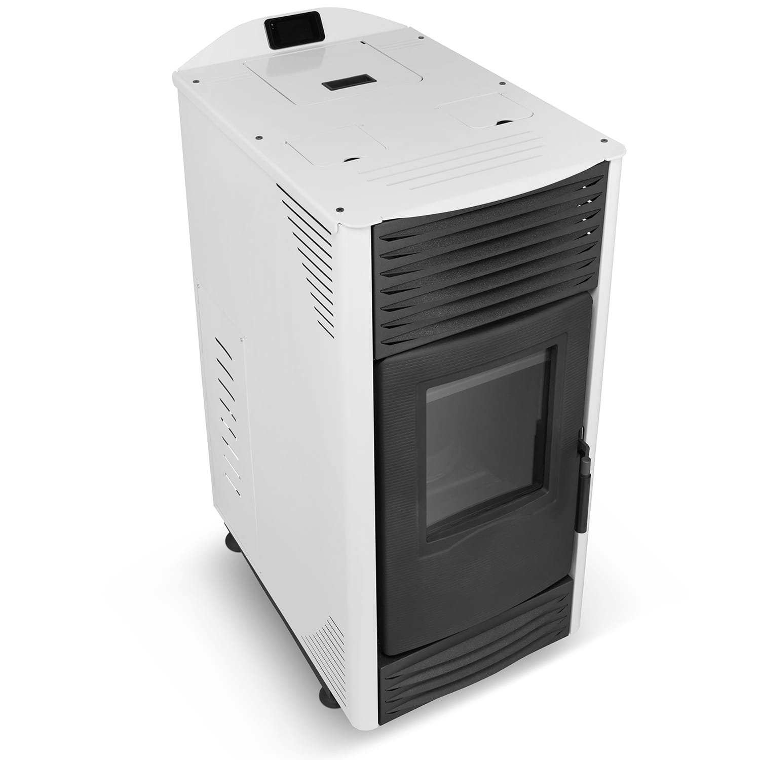 Granulinė krosnelė su vandens kontūru TOBY H 15 (4,3–14,3 kW) Juoda