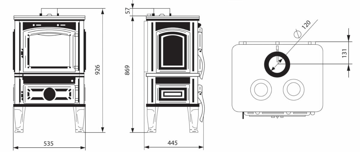 Ketaus krosnelė FERGUSS LUX / MAGMA (10,2 kW)
