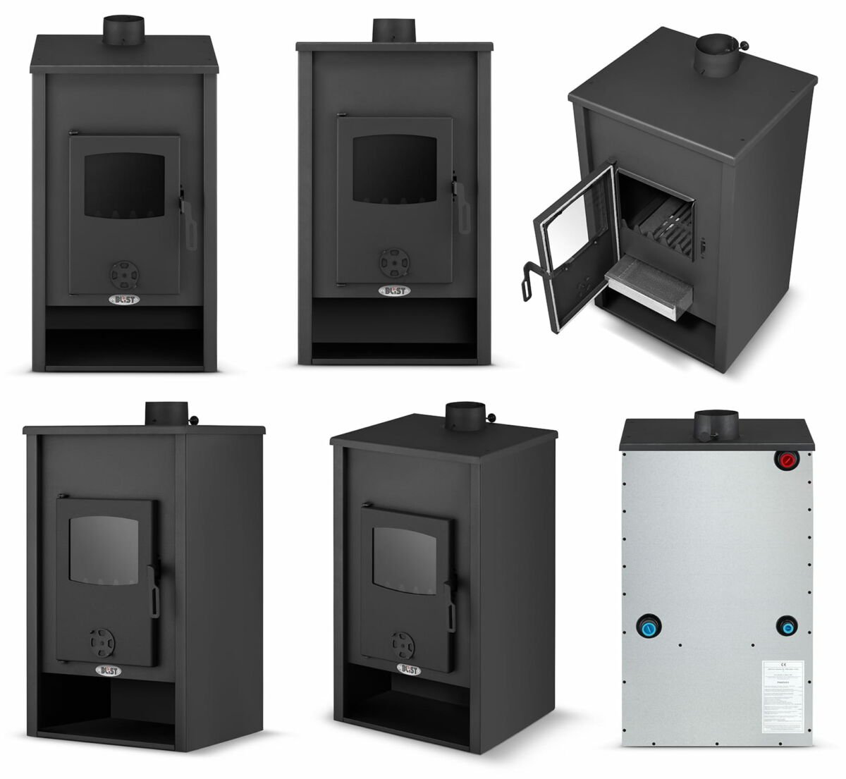 Krosnelė su vandens kontūru BLIST B2E (13 kW)