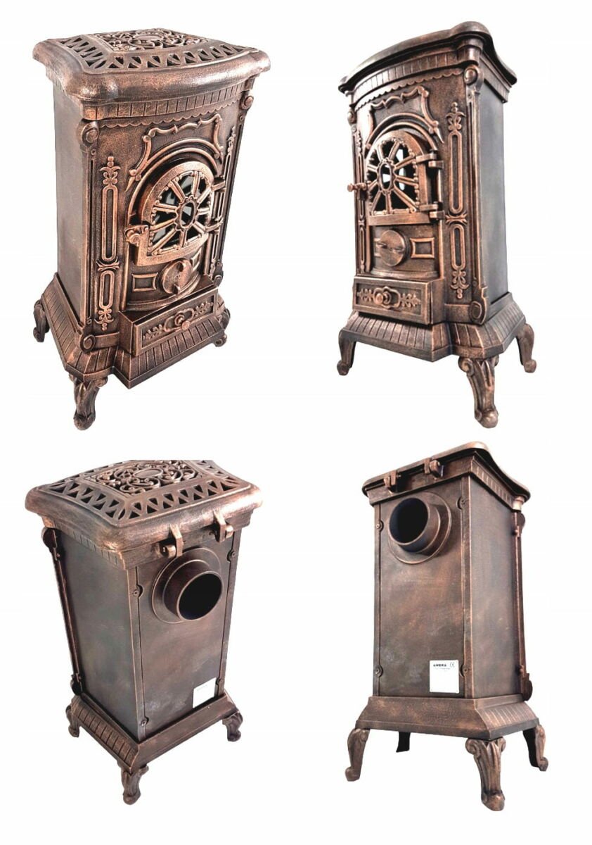 Ketaus krosnelė INGRID / AMBRA (6,5 kW) Bronzinė