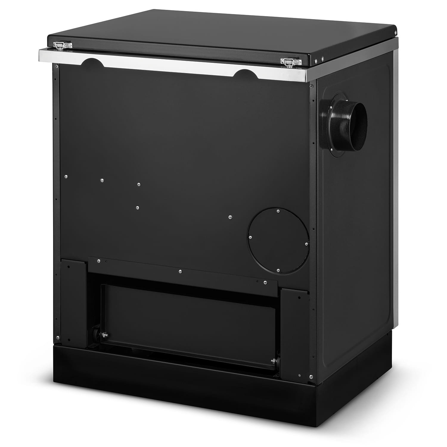 Krosnelė-viryklė ALFA PLAM DOMINANT 70 (6,7 kW) Dešinėje Balta