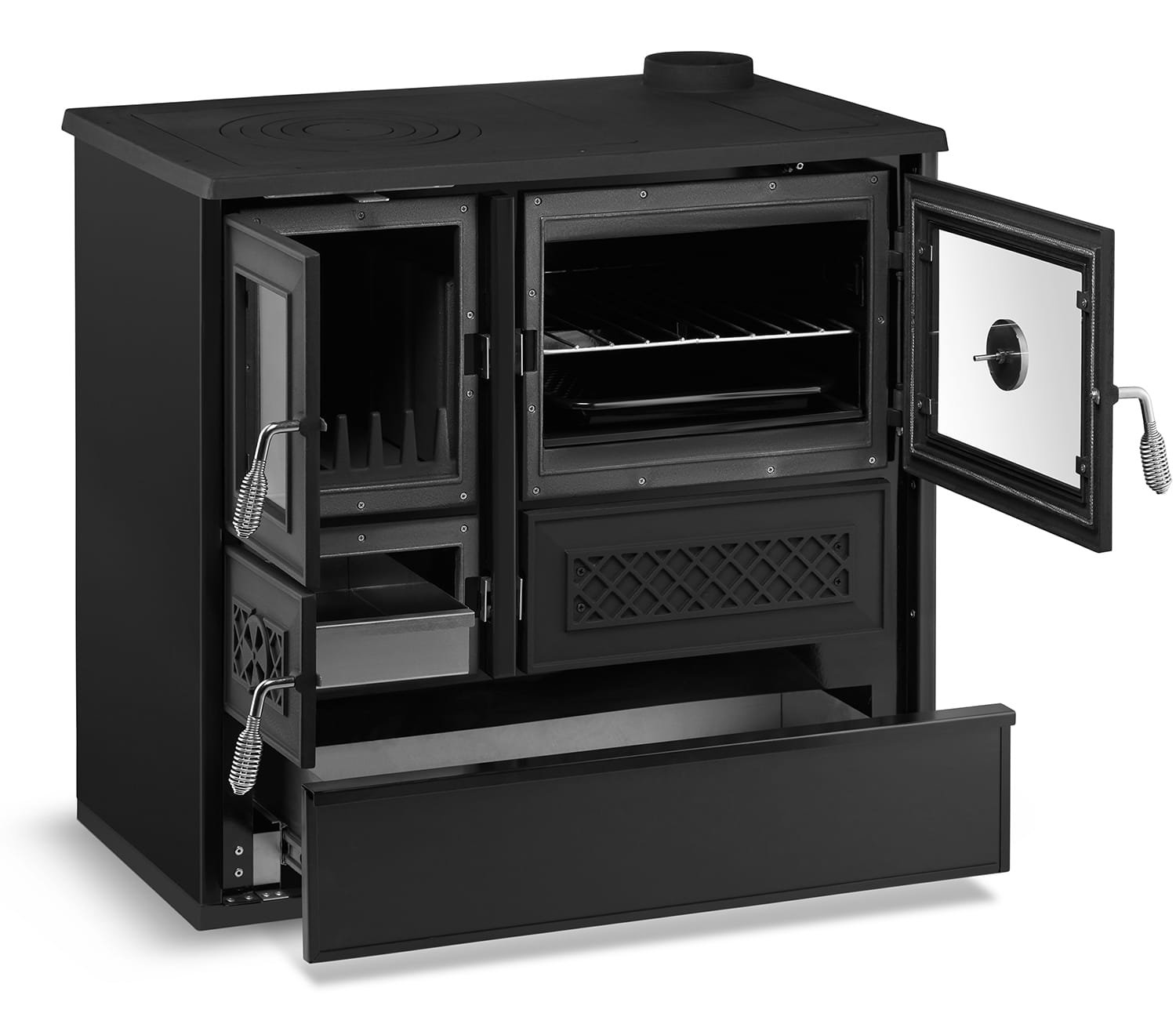 Krosnelė-viryklė su orkaite BELLA 802 (12 kW) Bordo