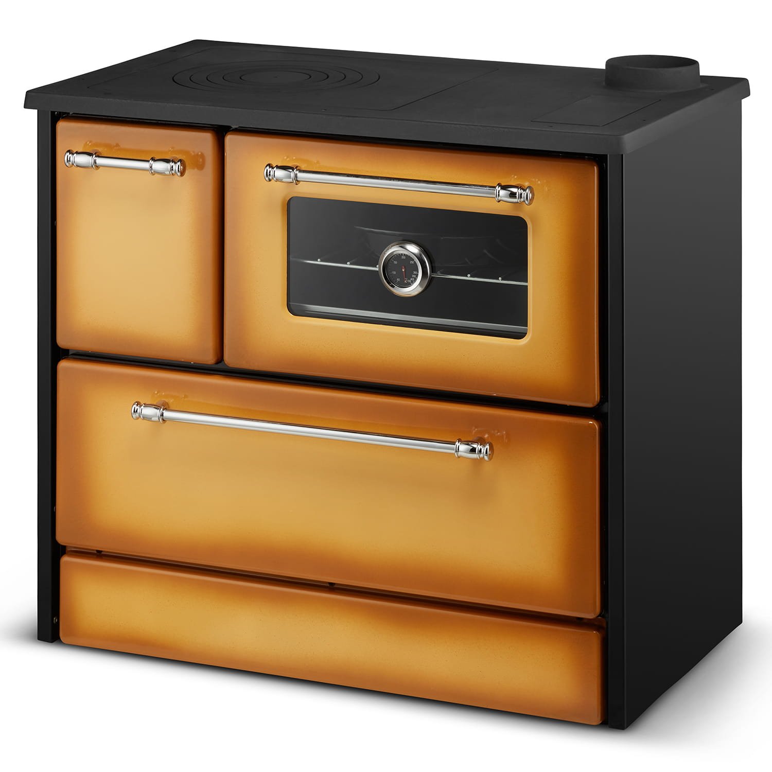 Krosnelė-viryklė su vandens kontūru OMEGA 701T (16,2 kW) Balta Dešinė