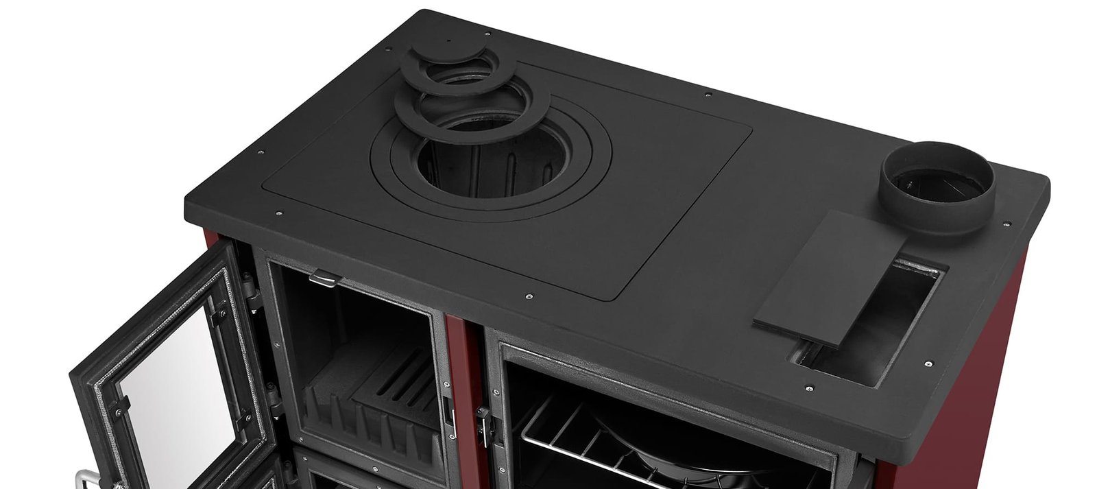 Krosnelė-viryklė STELLA 801 (11 kW) Bordo