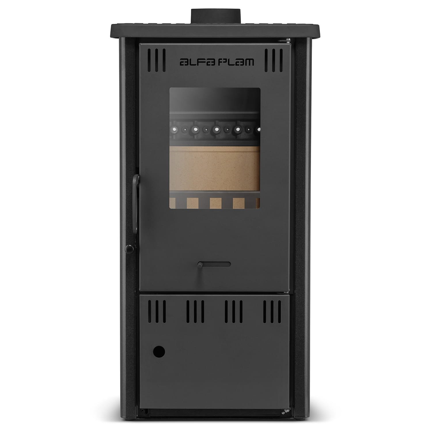 Krosnelė ALFA-PLAM ELITA 2 ECO (6,5 kW) Raudona