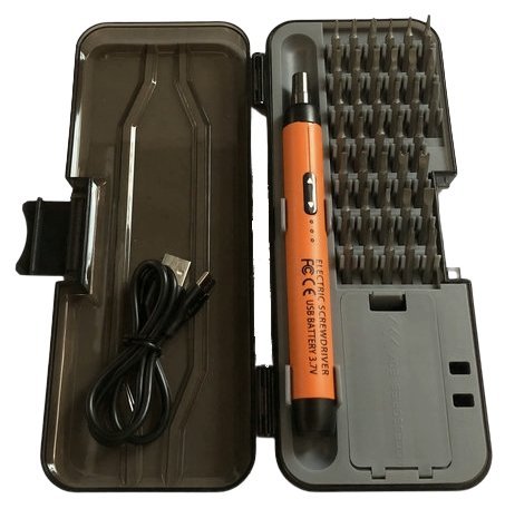 Wkrętak precyzyjny akumulatorowy 1000mAh 38 bitów KD12701