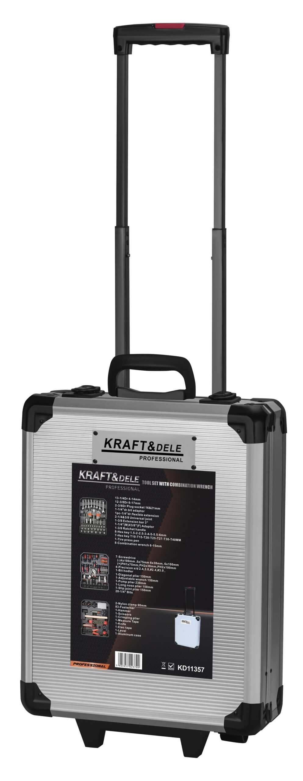 Zestaw narzędzi w walizce 187el. KD11357