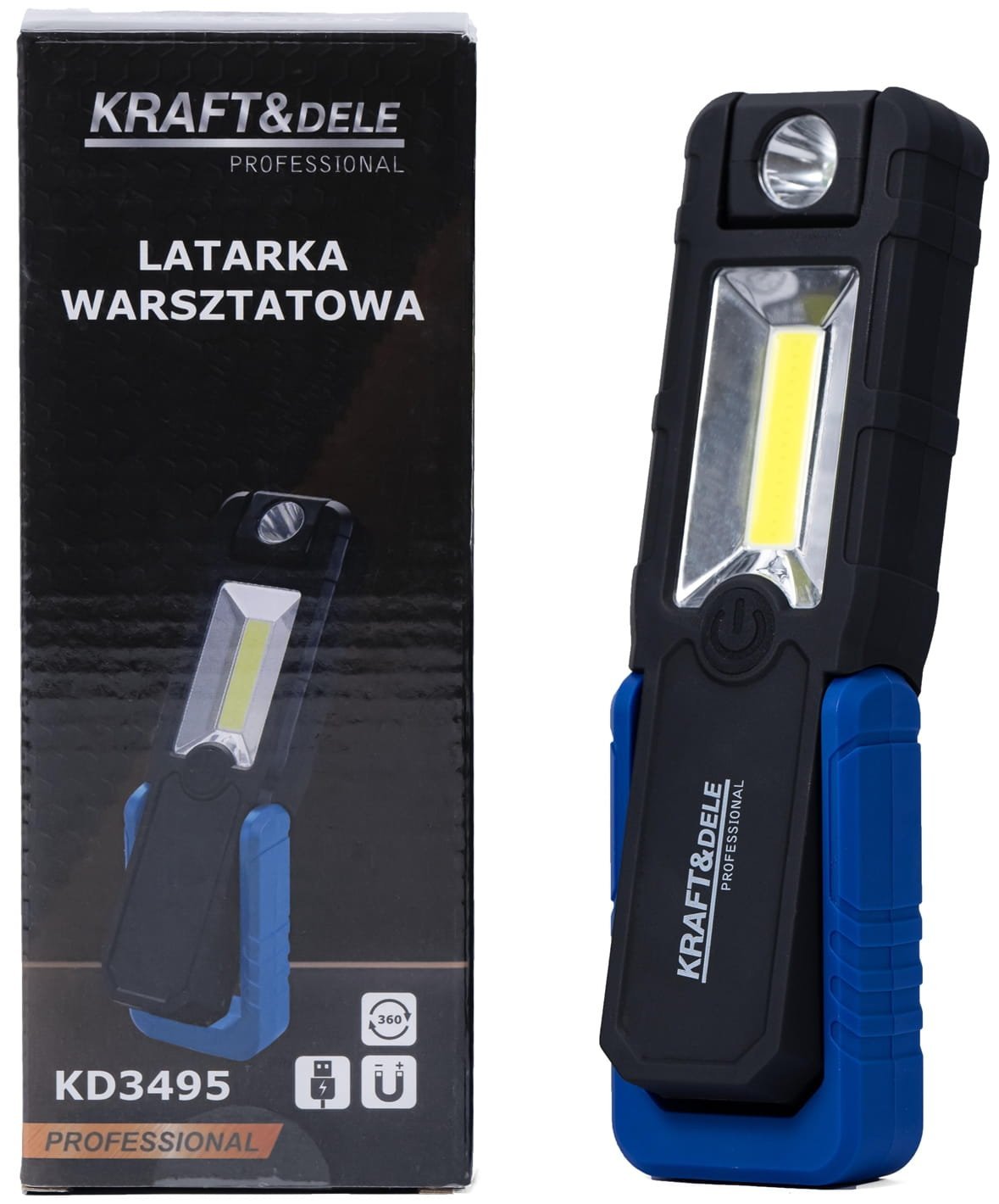 LED dirbtuvių žibintuvėlis 250 lm 2500 mAh KD3495