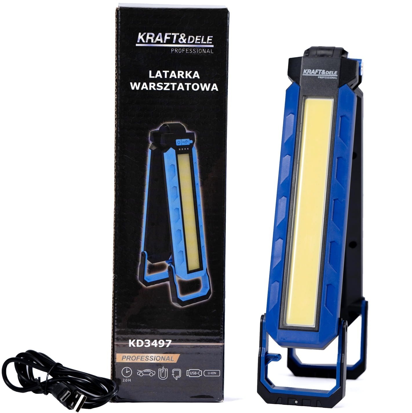 LED DIRBTUVIŲ ŽIBINTAS USB-C 1100LM 4000mAh KD3497