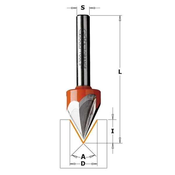 Freza HW 12,7×11/8mm Z3 60°, CMT
