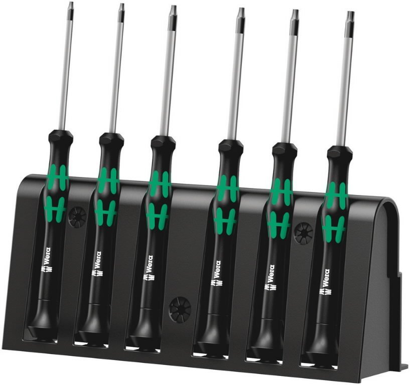 Atsuktuvų komplektas 2067/6 Torx Bo, Wera