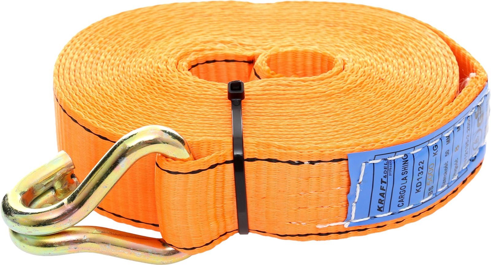 Vieno taško tvirtinimo diržas transportavimui 8 m / 50 mm / 5 t KD1322