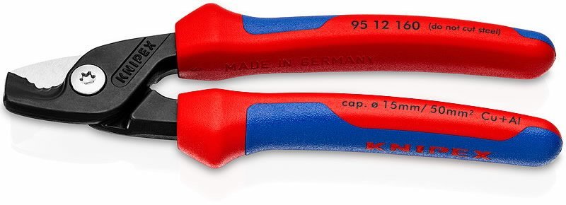Kabelių kirpimo žirklės StepCut D15mm/50mm2, Knipex