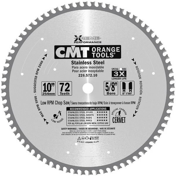 Pjovimo diskas Inox 355×2,2/25,4mm Z90, CMT