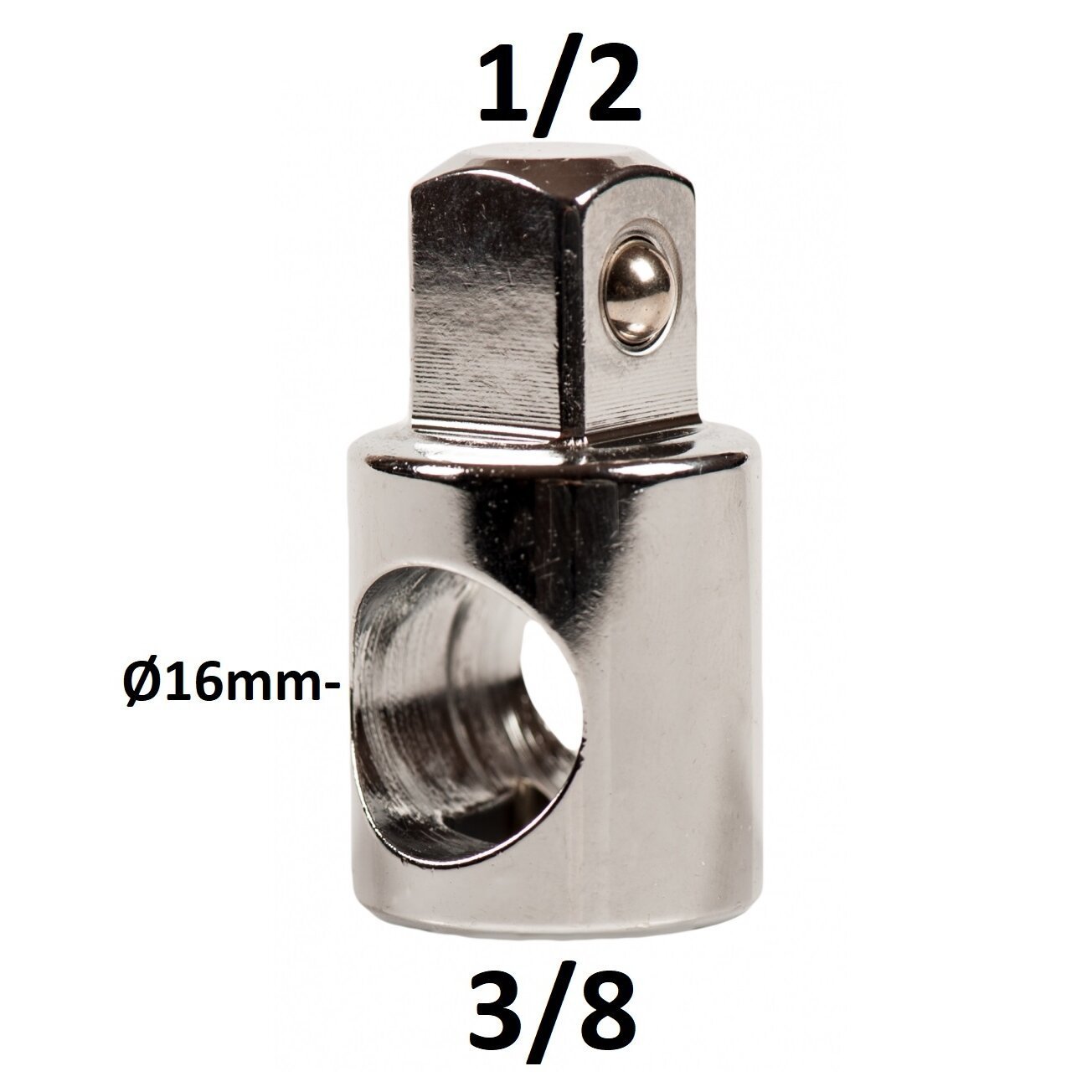 Adapteris 3 krypčių 3/8″ – 1/2″