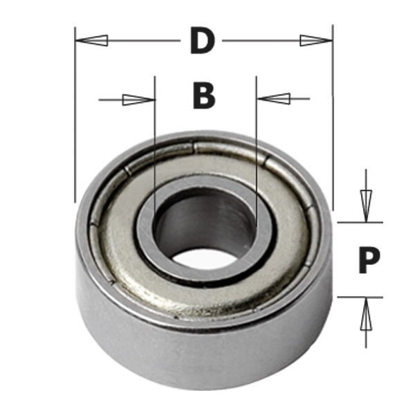 Guolis B=4,76mm D=9,5mm P=3,2mm, CMT