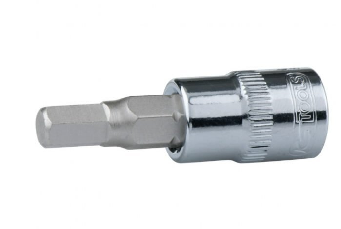 1/4″ CHROME Bit socket hexagon 3mm, KS Tools