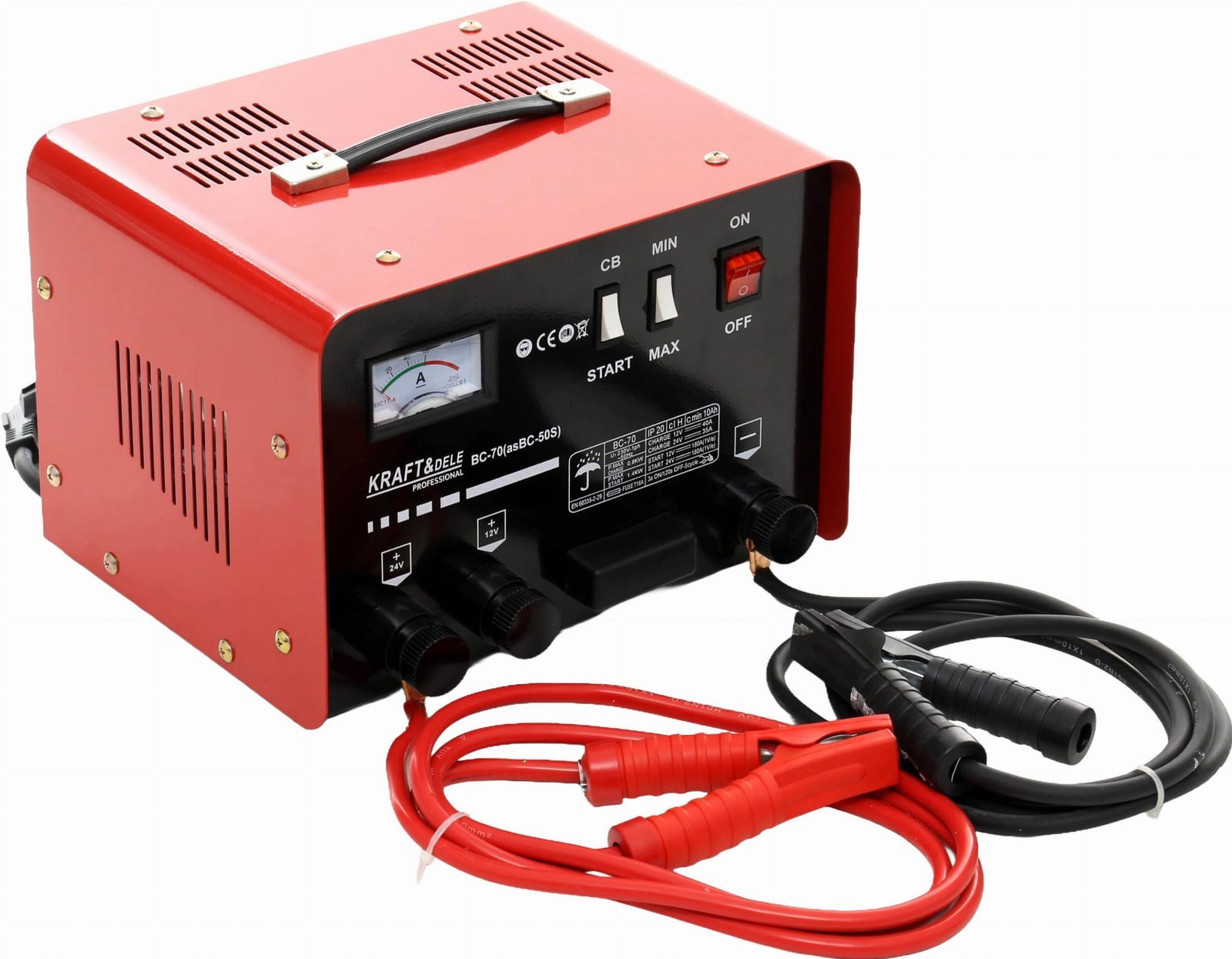 Akumuliatoriaus įkroviklis su paleidėju 180A 12V/24V KD1914