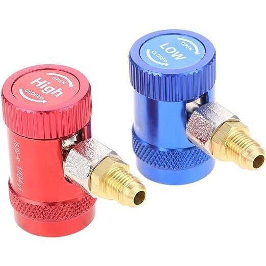 Oro kondicionierių R1234yf jungtys 1/4″ su coliniu išoriniu sriegiu 2vnt.