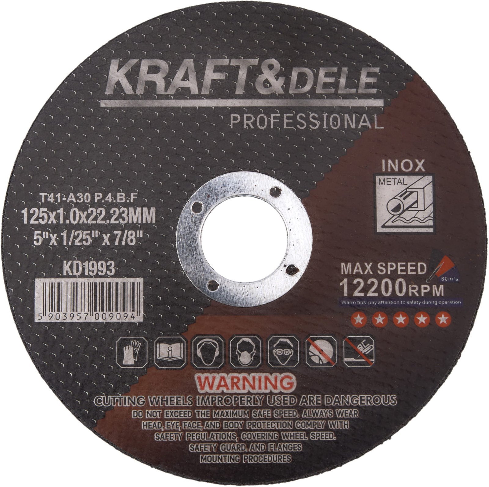 Tarcza do cięcia metalu 125×1.0x22,23 mm KD1993