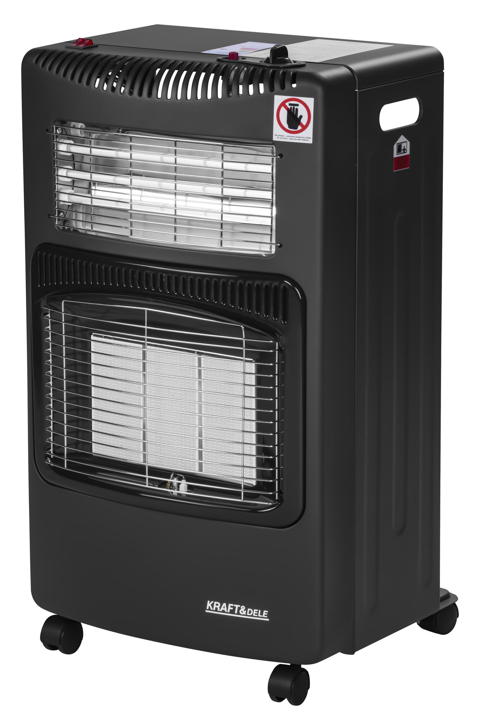 Gāzes sildītājs 1500/2750/4200W un elektriskais 1200W 2in1 KD6531