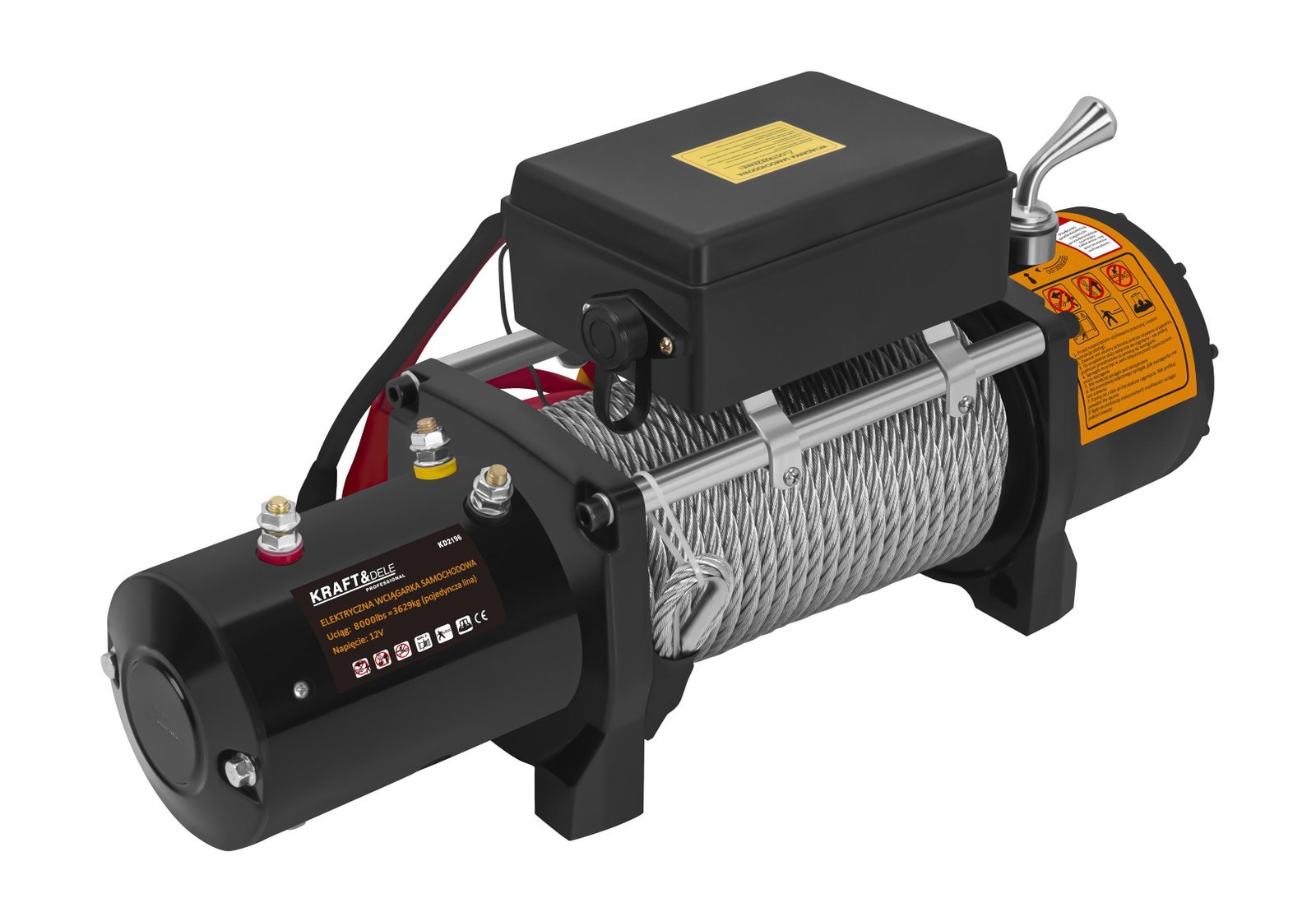 Elektryczna wciągarka samochodowa 4500W 3629KG KD2196