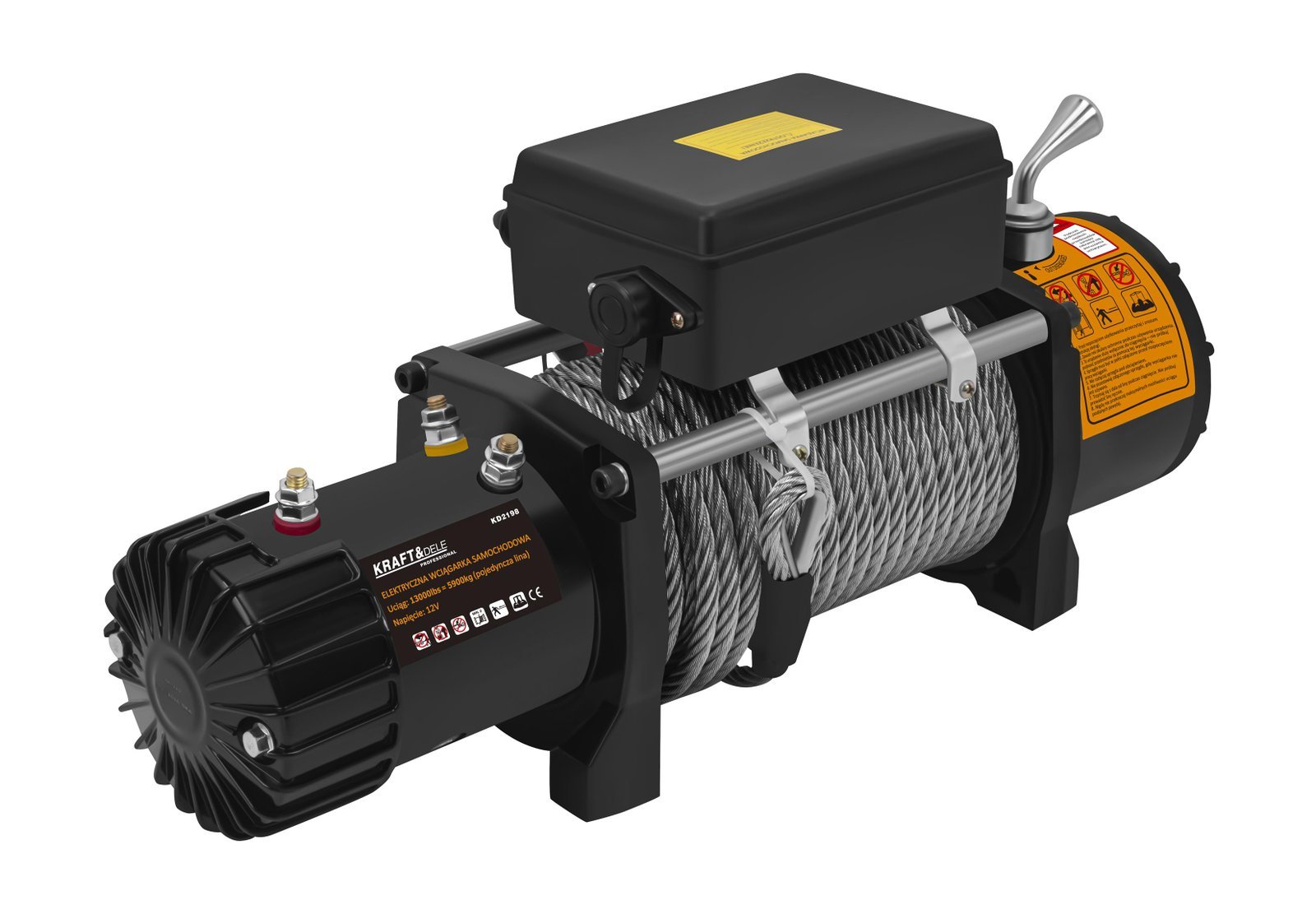 Elektryczna wciągarka samochodowa 5000W 5900KG KD2198