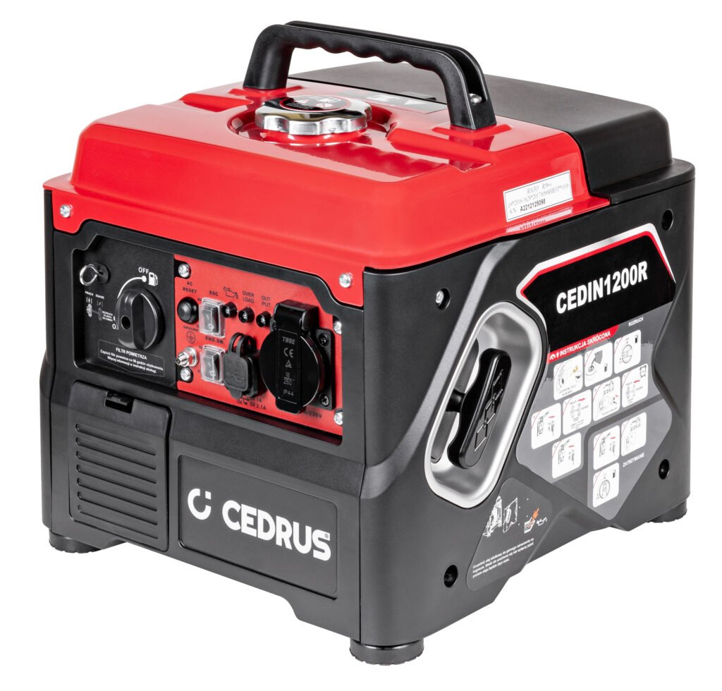 Inverterinis benzininis elektros generatorius Cedrus CEDIN1200R – 1000 W