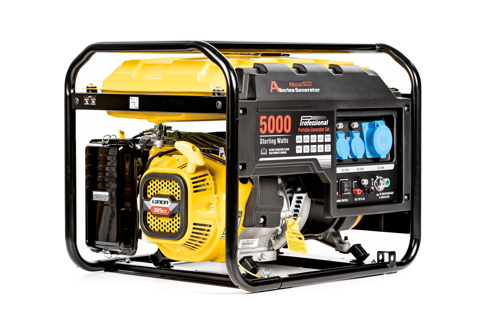 Benzininis elektros generatorius Loncin LC5000-AS – 4000W