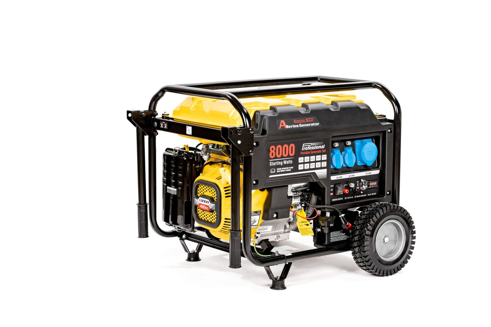 Benzininis elektros generatorius Loncin LC8000D-AS-1F – 6000 W