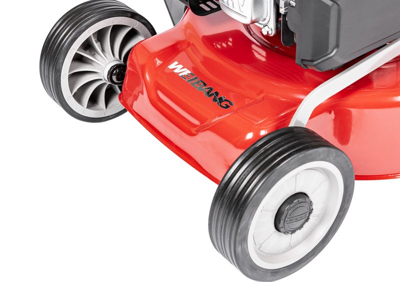 Benzininė vejapjovė Weibang WB456SC VE 3IN1 su pavara ir elektriniu starteriu