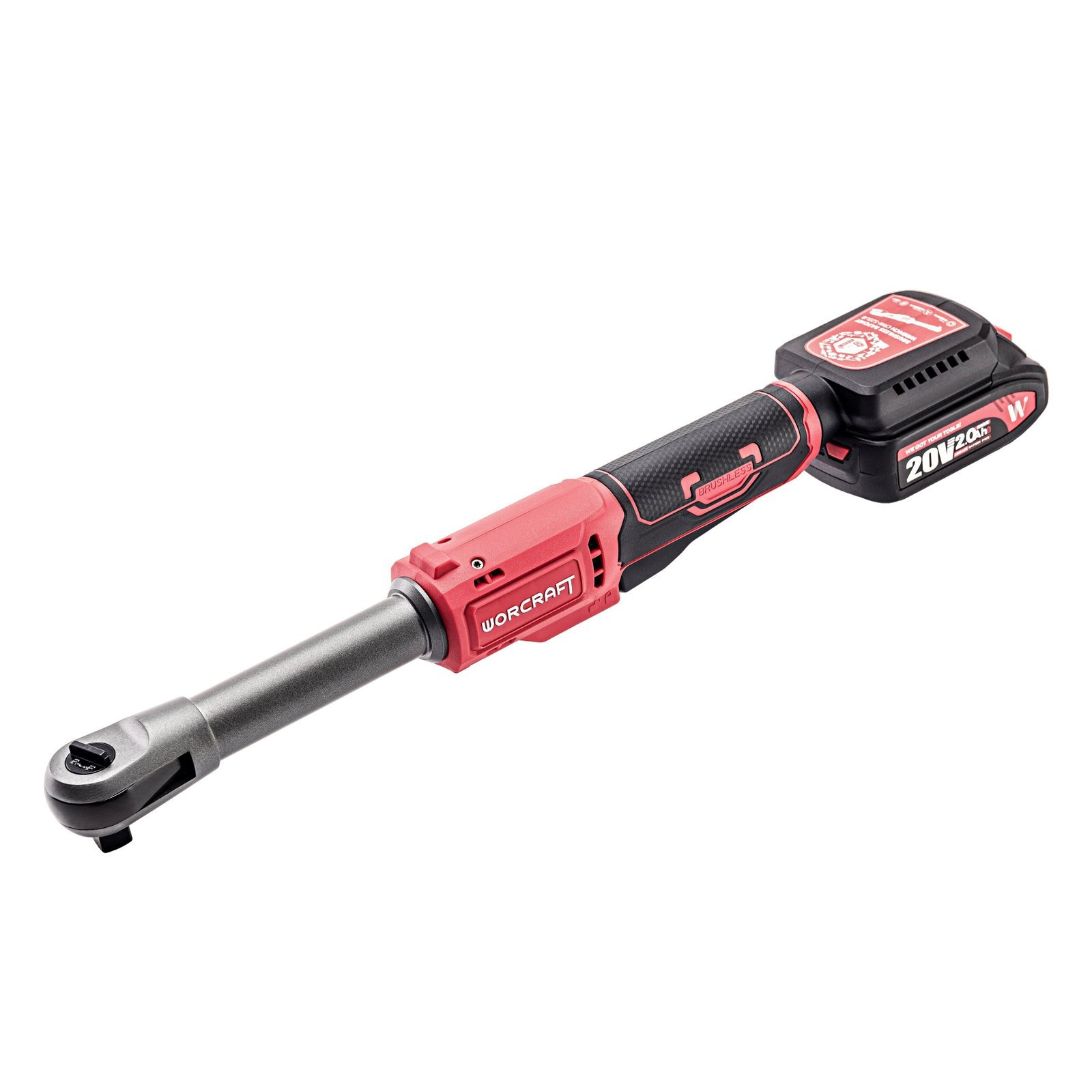 Akumuliatorinė smūginė terkšlė WORCRAFT 1/2″ 20V LI-ION
