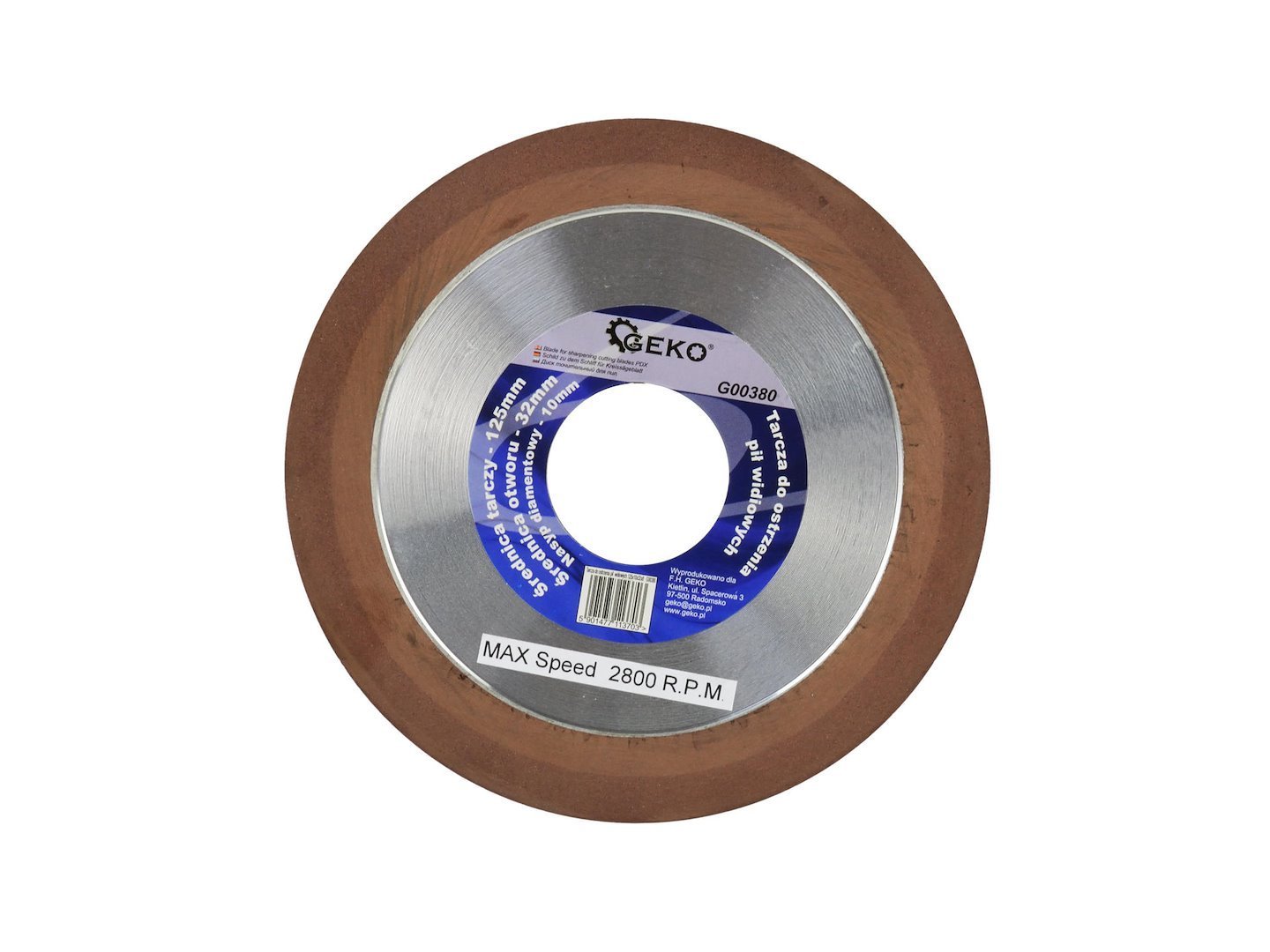 Deimantinis pjūklų galandimo diskas Premium, 125 × 10 × 32 × 8 mm GEKO G00380