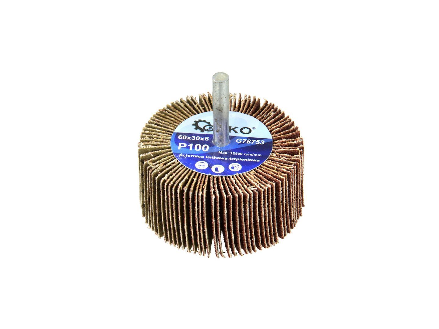 Abrasive Flap Wheel P100 60x30mm 6mm Arbor