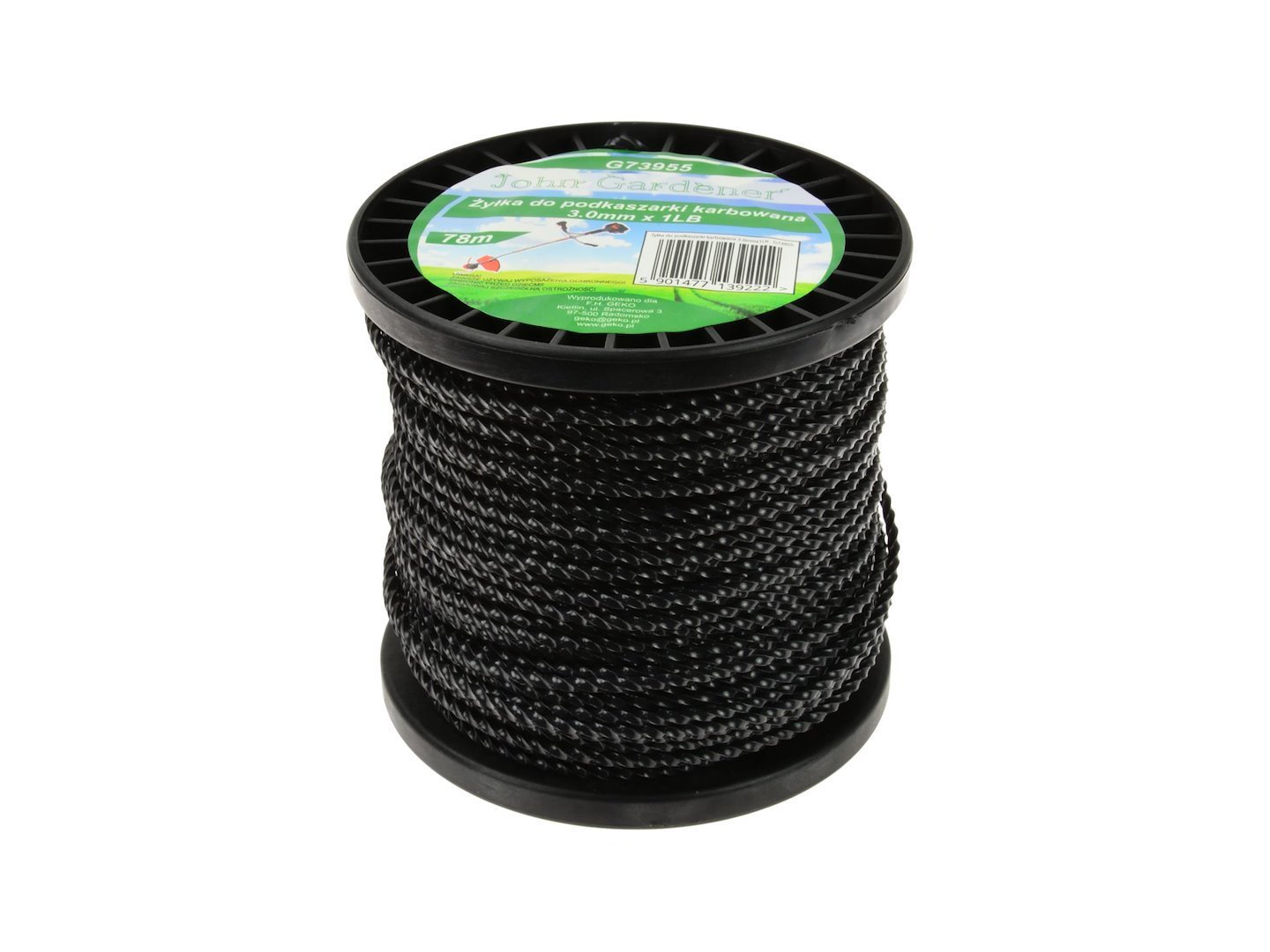 Trimerio valas susuktas kvadratinis 3,0 mm × 78 m (1 LB) GEKO G73955