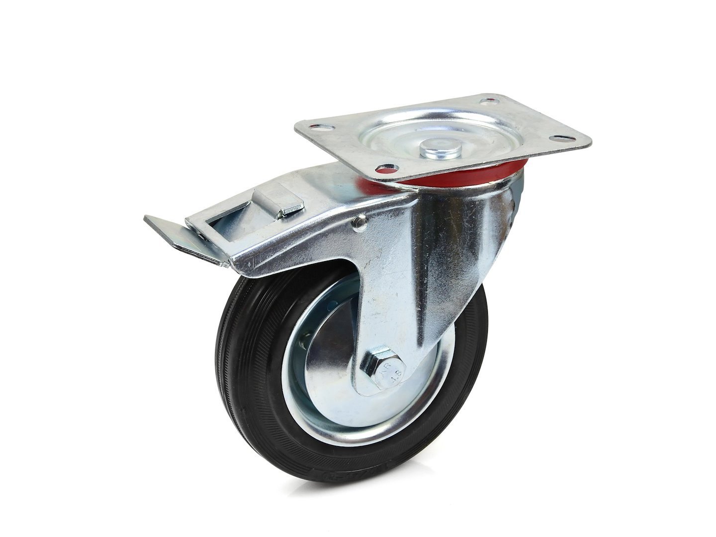 Pasukamas ratukas su plokštele ir stabdžiu, 160 mm, 150 kg GEKO G71520