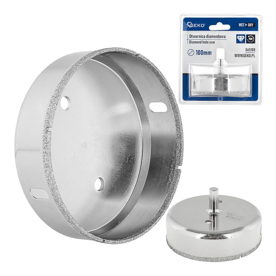 Deimantinė gręžimo karūna plytelėms, 100 mm