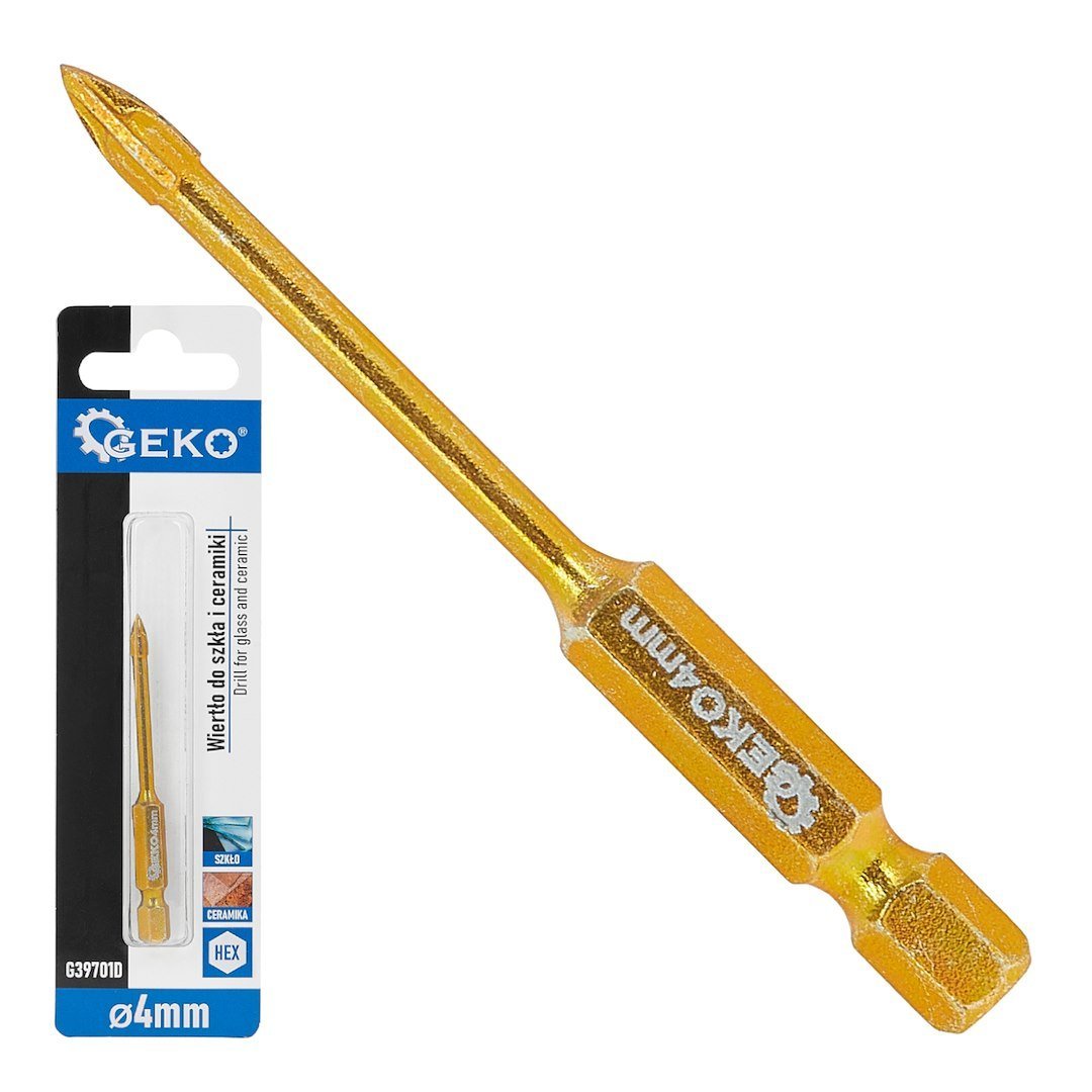 Stiklo ir keramikos grąžtas su HEX