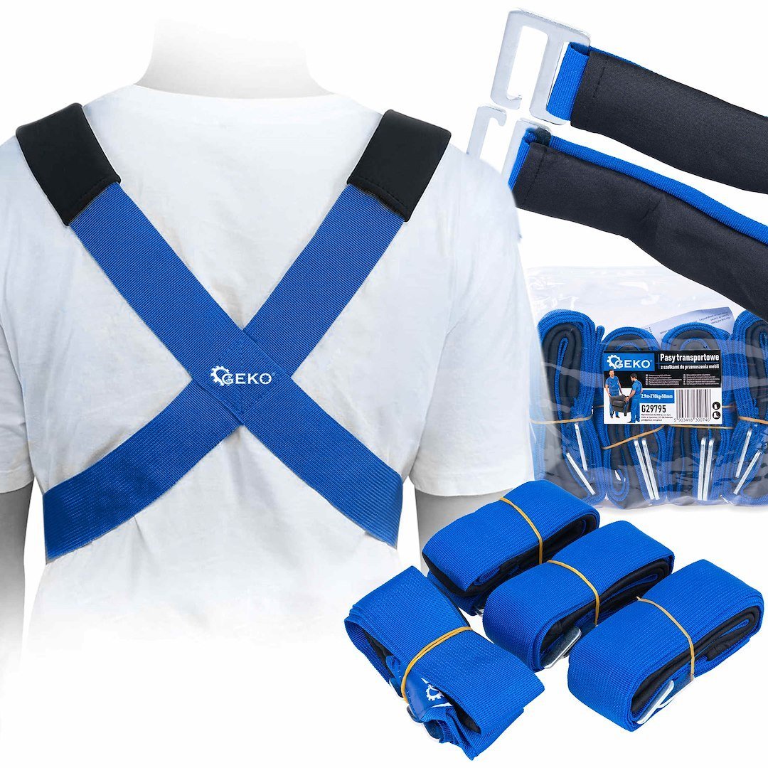 Furniture carrying belts with braces 2