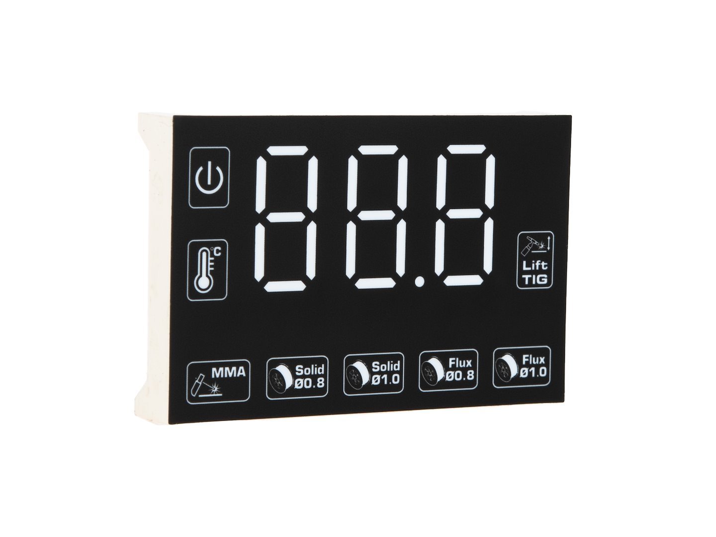 LED ekranas suvirinimo aparatui MIG/MAG/MMA 30–250