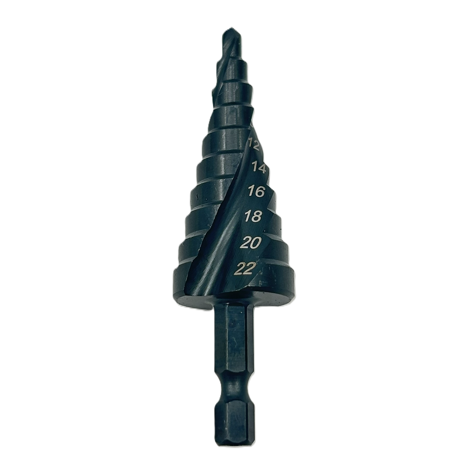 Grąžtas pakopinis HSS 4.0-22.0mm (Co) 1/4″ (HEX)