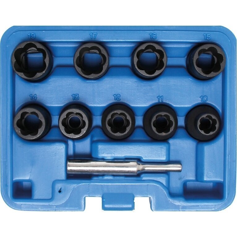 Pažeistų veržlių atsukėjų rinkinys 10vnt. 1/2″